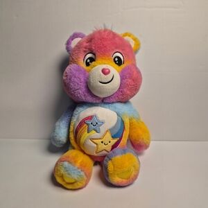 Care Bears Plush - Pastel Rainbow With Shooting Stars - Stuffed Teddy Bear 13 in
